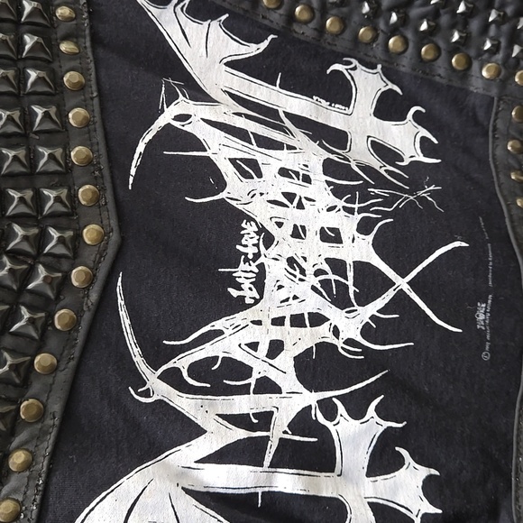 Mayhem x Toxic Vision Upcycled Studded Biker Jacket - Picture 9 of 10